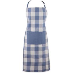 imageDII Unisex Buffalo Check Kitchen Collection Classic Farmhouse Chef Apron One SizeStonewash Blue