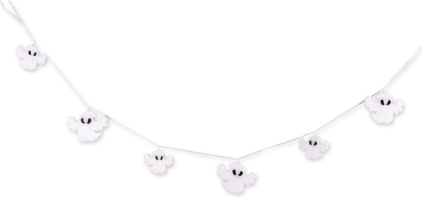 imageDII Fall Home ampamp Party Dcor Spooky Halloween Decorations Indoor ampamp Front Porch Garland 72Inch Length Ghost Garland 2 PieceGhost Garland