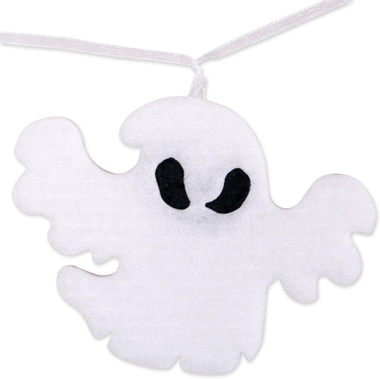 imageDII Fall Home ampamp Party Dcor Spooky Halloween Decorations Indoor ampamp Front Porch Garland 72Inch Length Ghost Garland 2 PieceGhost Garland