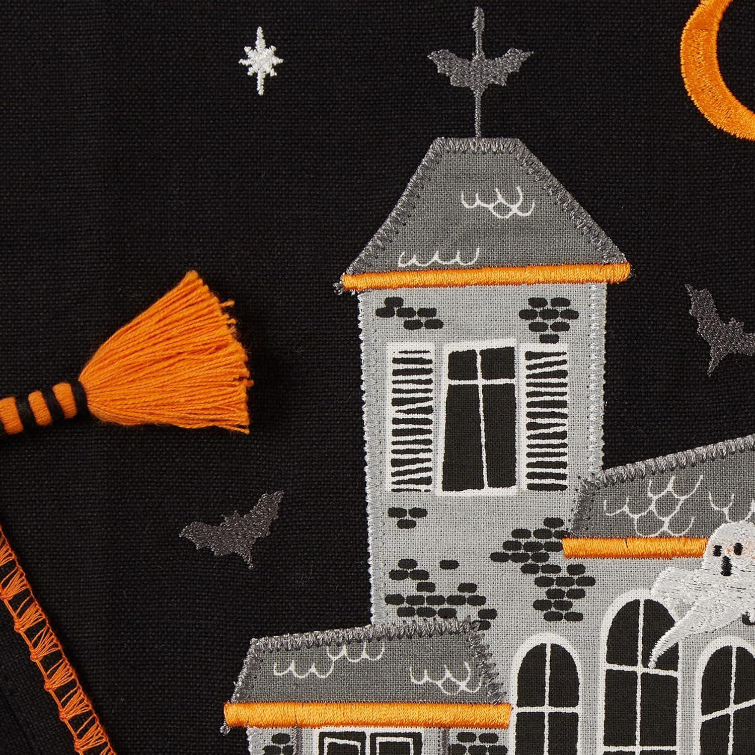 imageDII Happy Halloween Dishtowel Collection Embellished Cotton Kitchen Hand Towel Set 18x28 Home Sweet Haunted Home 3 CountHome Sweet Haunted Home