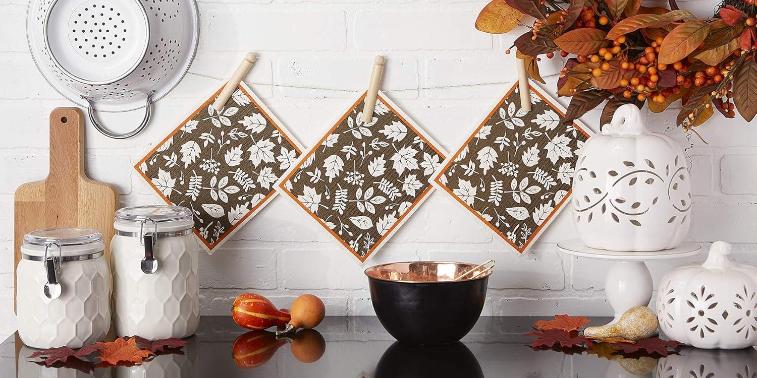 imageDII Swedish Dishcloths for Kitchen ampamp Cleaning Reusable Machine Washable ampamp Dishwasher Safe Biodegradable 775 x 675 Spooky 3 PieceIts Fall Yall