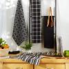 imageDII Assorted Woven Kitchen Set Dishtowel 18x28 Dishcloth 13x13 Red 5 PieceBlack