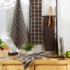 imageDII Assorted Woven Kitchen Set Dishtowel 18x28 Dishcloth 13x13 Red 5 PieceDark Brown