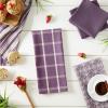 imageDII Assorted Woven Kitchen Set Dishtowel 18x28 Dishcloth 13x13 Red 5 PieceEggplant