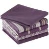 imageDII Assorted Woven Kitchen Set Dishtowel 18x28 Dishcloth 13x13 Red 5 PieceEggplant