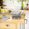 imageDII Assorted Woven Kitchen Set Dishtowel 18x28 Dishcloth 13x13 Red 5 PieceGray