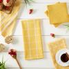 imageDII Assorted Woven Kitchen Set Dishtowel 18x28 Dishcloth 13x13 Red 5 PieceMustard