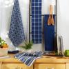 imageDII Assorted Woven Kitchen Set Dishtowel 18x28 Dishcloth 13x13 Red 5 PieceNautical Blue