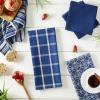 imageDII Assorted Woven Kitchen Set Dishtowel 18x28 Dishcloth 13x13 Red 5 PieceNautical Blue