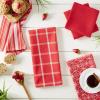 imageDII Assorted Woven Kitchen Set Dishtowel 18x28 Dishcloth 13x13 Red 5 PieceRed