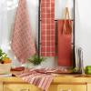 imageDII Assorted Woven Kitchen Set Dishtowel 18x28 Dishcloth 13x13 Red 5 PieceSpice