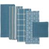 imageDII Assorted Woven Kitchen Set Dishtowel 18x28 Dishcloth 13x13 Red 5 PieceStorm Blue