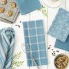 imageDII Assorted Woven Kitchen Set Dishtowel 18x28 Dishcloth 13x13 Red 5 PieceStorm Blue