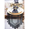 imageDII Black Lace Overlay Tabletop Collection Gothic Halloween Decor Table Runner 18x72 Spider WebBlack