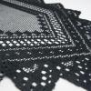 imageDII Black Lace Overlay Tabletop Collection Gothic Halloween Decor Table Runner 18x72 Spider WebBlack