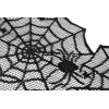 imageDII Black Lace Overlay Tabletop Collection Gothic Halloween Decor Table Runner 18x72 Spider WebSpider Web