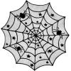 imageDII Black Lace Overlay Tabletop Collection Gothic Halloween Decor Table Runner 18x72 Spider WebSpider Web