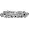 imageDII Black Lace Overlay Tabletop Collection Gothic Halloween Decor Table Runner 18x72 Spider WebSpider Web