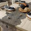 imageDII Black Lace Overlay Tabletop Collection Gothic Halloween Decor Table Runner 18x72 Spider WebSpider Web