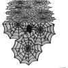imageDII Black Lace Overlay Tabletop Collection Gothic Halloween Decor Table Runner 18x72 Spider WebSpider Web