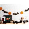 imageDII Fall Home ampamp Party Dcor Spooky Halloween Decorations Indoor ampamp Front Porch Garland 72Inch Length Ghost Garland 2 PieceBat  Pumpkin