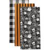 imageDII Halloween Hand Towels for the Kitchen Decorative Spooky ampamp Fun Cotton Printed Dishtowel Set 18x28 JackOLantern 3 CountHaunted Objects