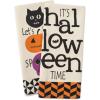 imageDII Halloween Hand Towels for the Kitchen Decorative Spooky ampamp Fun Cotton Printed Dishtowel Set 18x28 JackOLantern 3 CountLets Get Spooky