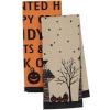 imageDII Halloween Hand Towels for the Kitchen Decorative Spooky ampamp Fun Cotton Printed Dishtowel Set 18x28 JackOLantern 3 CountMonster Bash