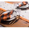 imageDII Halloween Napkin Rings Novelty Tabletop Dcor Set 2x15x15 Black Spider 6 PieceBlack Spider Web