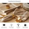 imageDII Halloween Napkin Rings Novelty Tabletop Dcor Set 2x15x15 Black Spider 6 PieceBlack Spider Web