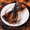 imageDII Halloween Napkin Rings Novelty Tabletop Dcor Set 2x15x15 Black Spider 6 PieceBlack Spider Web