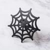 imageDII Halloween Napkin Rings Novelty Tabletop Dcor Set 2x15x15 Black Spider 6 PieceBlack Spider Web
