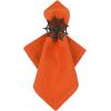 imageDII Halloween Napkin Rings Novelty Tabletop Dcor Set 2x15x15 Black Spider 6 PieceBlack Spider Web
