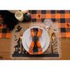 imageDII Halloween Napkin Rings Novelty Tabletop Dcor Set 2x15x15 Black Spider 6 PieceBlack Spider Web