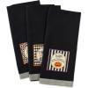 imageDII Happy Halloween Dishtowel Collection Embellished Cotton Kitchen Hand Towel Set 18x28 Home Sweet Haunted Home 3 CountBlack All Hallows Eve