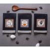 imageDII Happy Halloween Dishtowel Collection Embellished Cotton Kitchen Hand Towel Set 18x28 Home Sweet Haunted Home 3 CountBlack All Hallows Eve