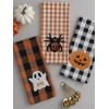 imageDII Happy Halloween Dishtowel Collection Embellished Cotton Kitchen Hand Towel Set 18x28 Home Sweet Haunted Home 3 CountSpooky Farmhouse Buffalo Check