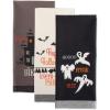 imageDII Happy Halloween Dishtowel Collection Embellished Cotton Kitchen Hand Towel Set 18x28 Home Sweet Haunted Home 3 CountYikes