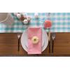 imageDII Solid Pastel Napkin Set Cotton Machine Washable 20x20 Inch Pink Sorbet 6 CountPink Sorbet
