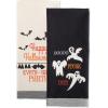 imageDII Spooky Kitchen Towel Collection Halloween Dcor Printed Dishtowel Set 18x28 Bats ampamp Ghosts 2 CountBats  Ghosts