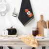 imageDII Spooky Kitchen Towel Collection Halloween Dcor Printed Dishtowel Set 18x28 Bats ampamp Ghosts 2 CountJackolantern Stripe