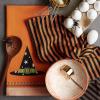 imageDII Spooky Kitchen Towel Collection Halloween Dcor Printed Dishtowel Set 18x28 Bats ampamp Ghosts 2 CountWitchy Hat Stripes