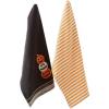 imageDII Spooky Kitchen Towel Collection Halloween Dcor Printed Dishtowel Set 18x28 Bats ampamp Ghosts 2 CountJackolantern Stripe
