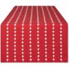 imageDII Valentines Day Table Top Collection Table Runner 14x72 Hearts CollageWhite Dobby Hearts