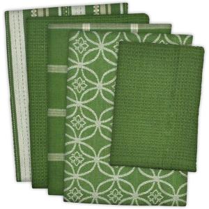 imageDII Assorted Woven Kitchen Set Dishtowel 18x28 Dishcloth 13x13 Red 5 PieceSage