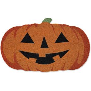 imageDII Decorative Halloween Welcome Mat Durable Outdoor Pet Friendly Coir Doormat Front Door Dcor 17x29 BooJackolantern