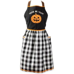 imageDII Happy Halloween Collection Halloween Apron One SizeBuffalo Check  Trick Or Treat