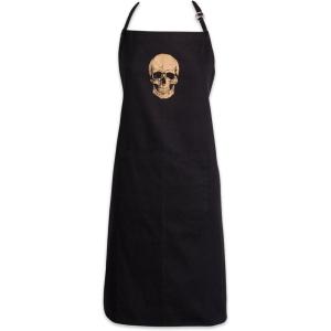 imageDII Happy Halloween Collection Halloween Apron One SizeGold Skull