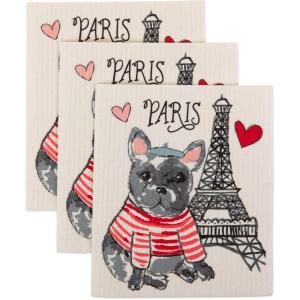 imageDII Swedish Dishcloths for Kitchen ampamp Cleaning Reusable Machine Washable ampamp Dishwasher Safe Biodegradable 775 x 675 Spooky 3 PieceDog in Paris