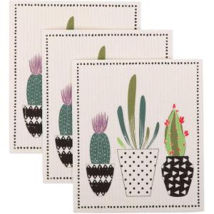 imageDII Swedish Dishcloths for Kitchen ampamp Cleaning Reusable Machine Washable ampamp Dishwasher Safe Biodegradable 775 x 675 Spooky 3 PieceSucculents